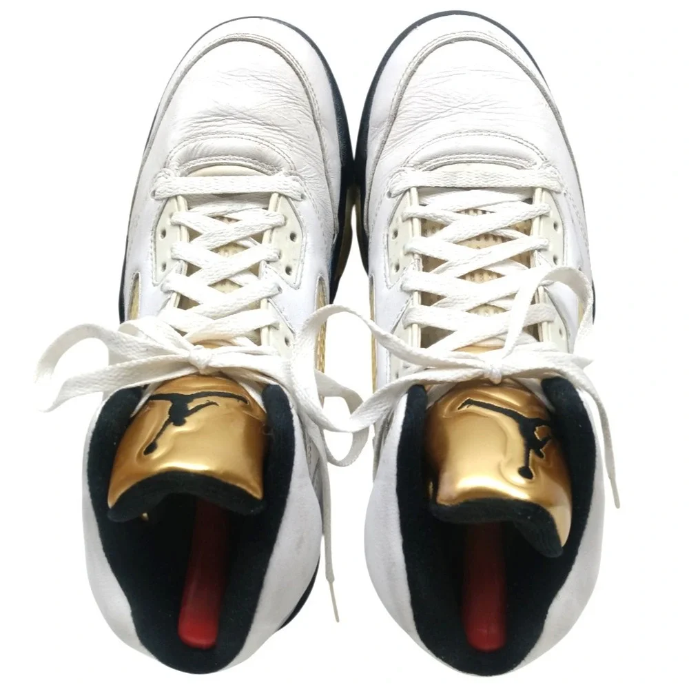 Air Jordan 5 Retro Olympic 2016‎ White Gold 136027-133 / Men's Size: 9